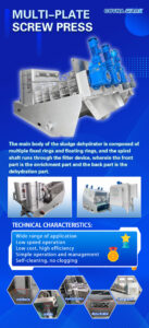 Screw Press Sludge Dewatering Machine