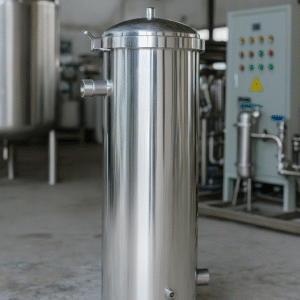 Stainless Steel 5 Micron Pleated Cartridge Filter Pressure Tank Swimming Pool Water Filter Tank Faucet Filter Treatment Machine