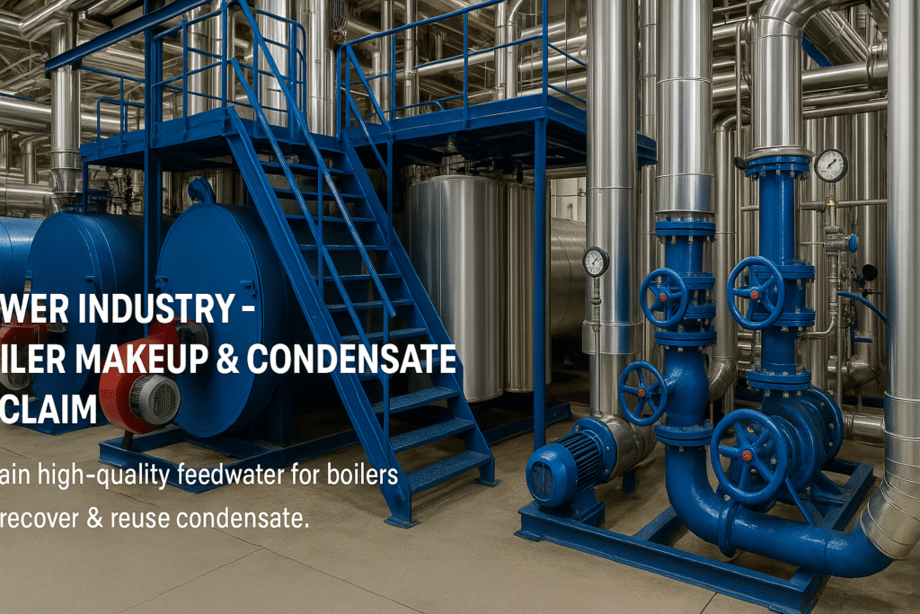 Energy Sector – Boiler Feedwater and Condensate Recovery Treatment