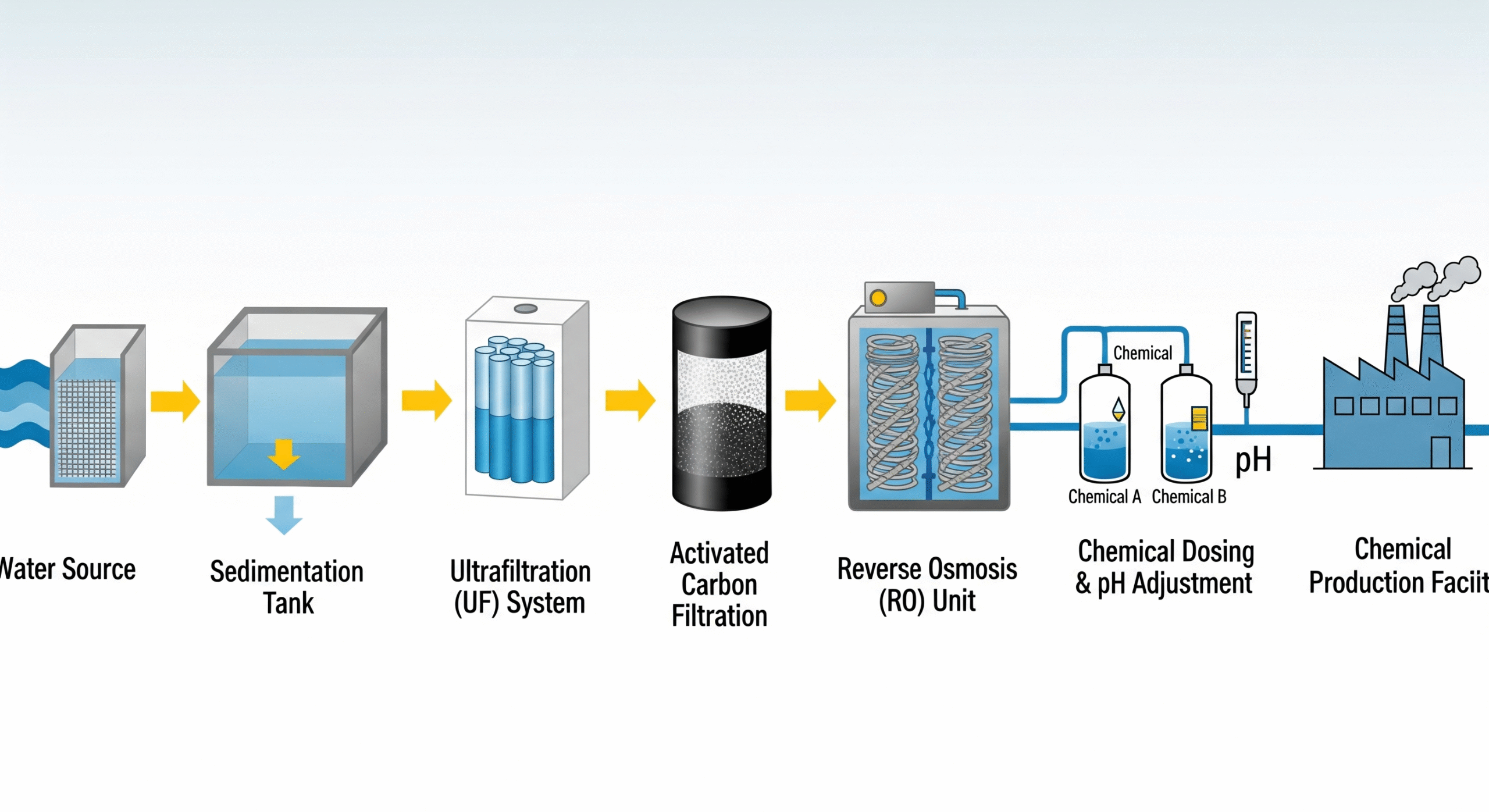 Chemical Industry – Raw Water Purification and Reaction Water Treatment