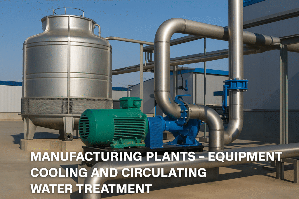 Manufacturing plants – Equipment cooling and circulating water treatment1