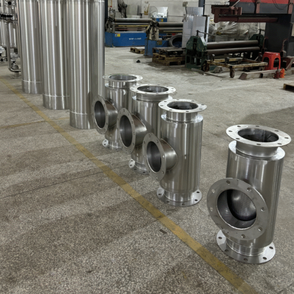 Stainless steel rainwater collector basket filter