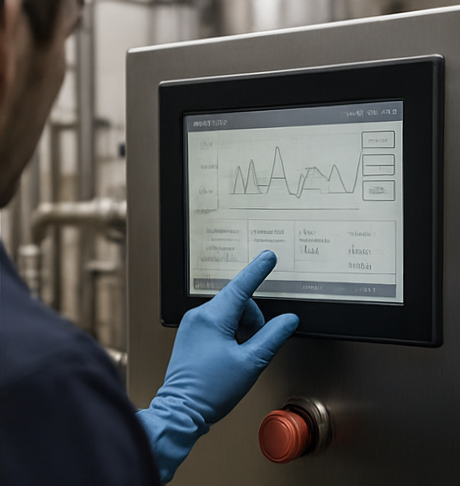 CIP and chemical handling area for small RO system