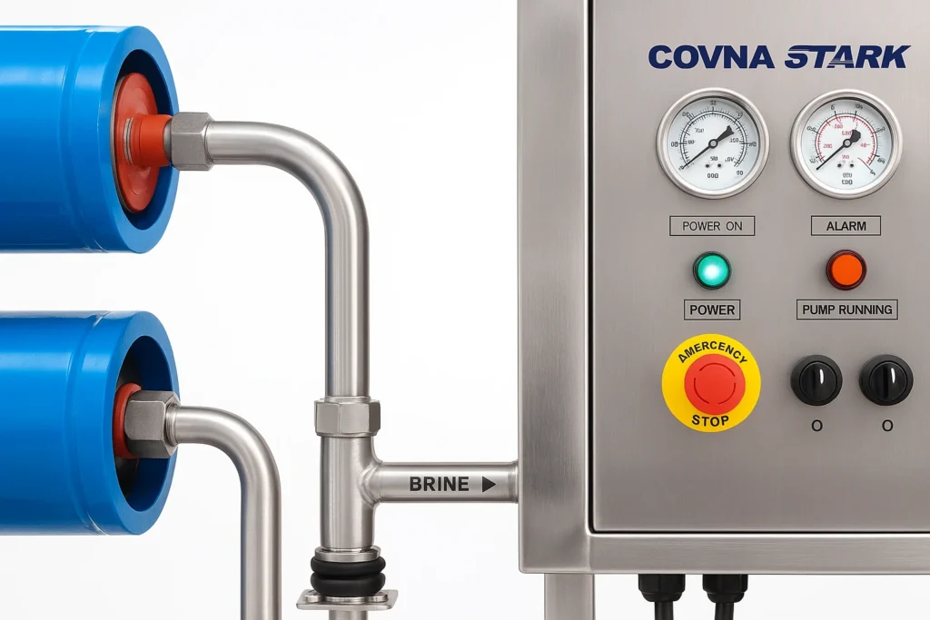 marine RO pump with anti-vibration mounts