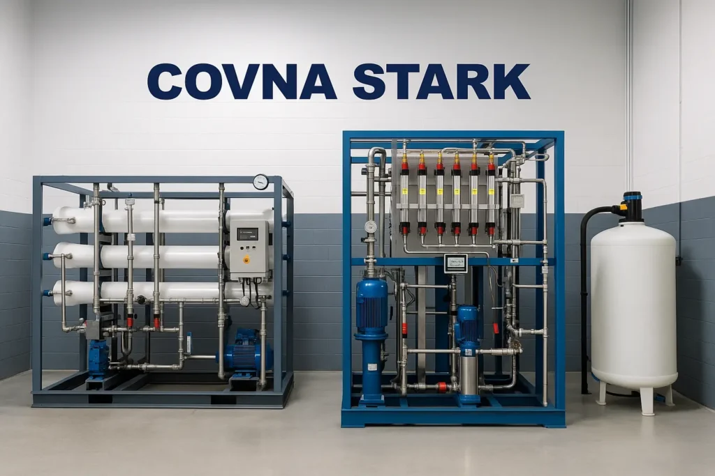 industrial water deionization system with RO pretreatment and EDI