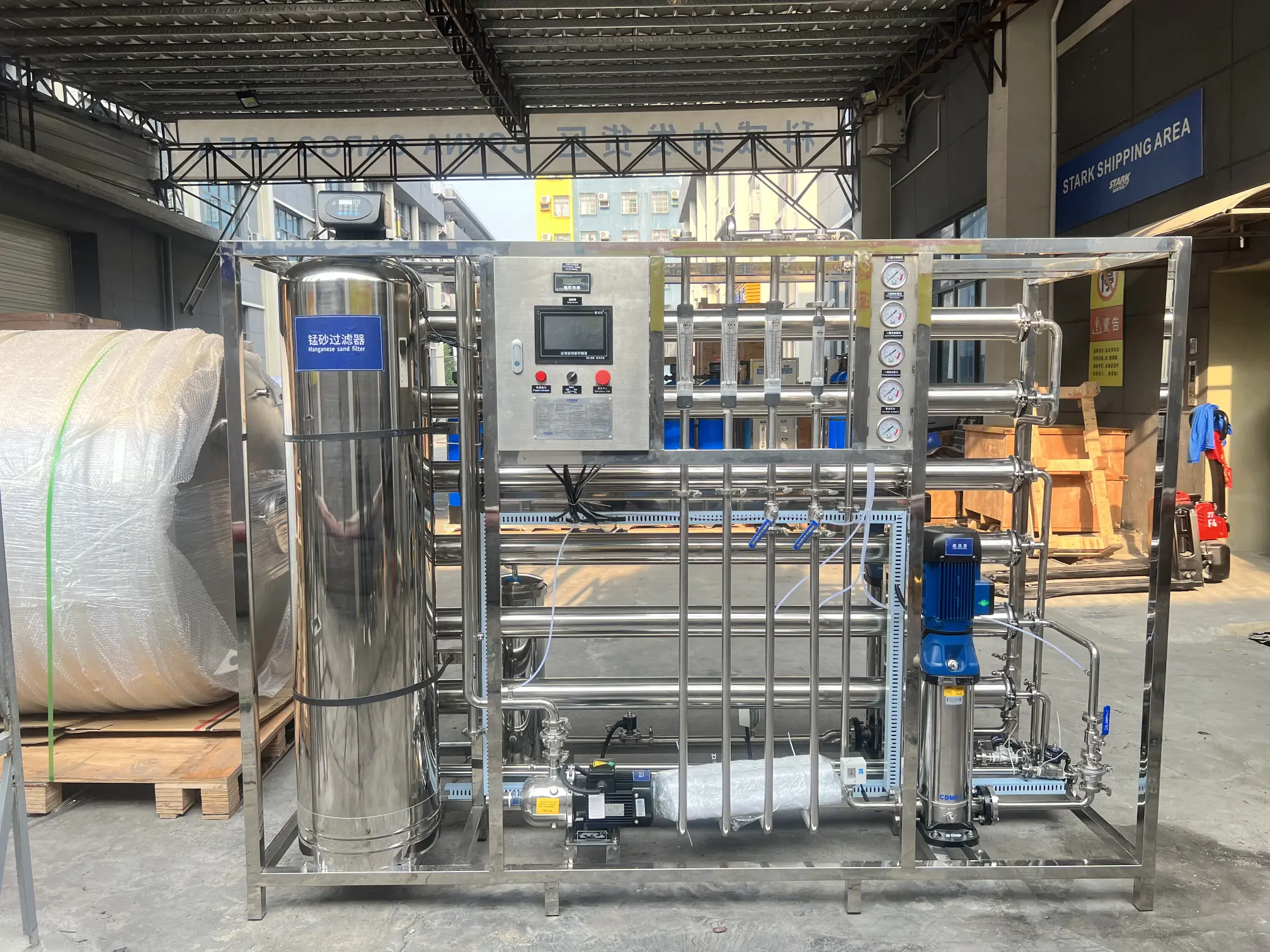 Middle-size RO System Cases (1–10 m³/h) 1 1000 LPH two-stage stainless-steel RO system case Yemen