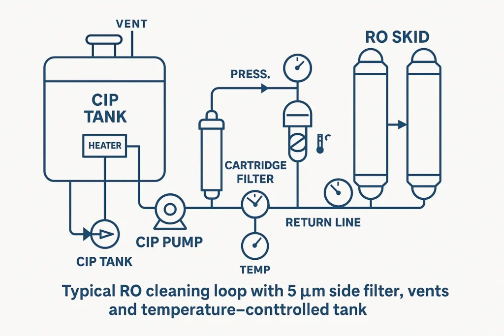 RO Membrane Cleaning: Complete Procedure, Chemicals, SOP & Recovery Targets (2025 Guide) 1 Очистка мембраны обратного осмоса