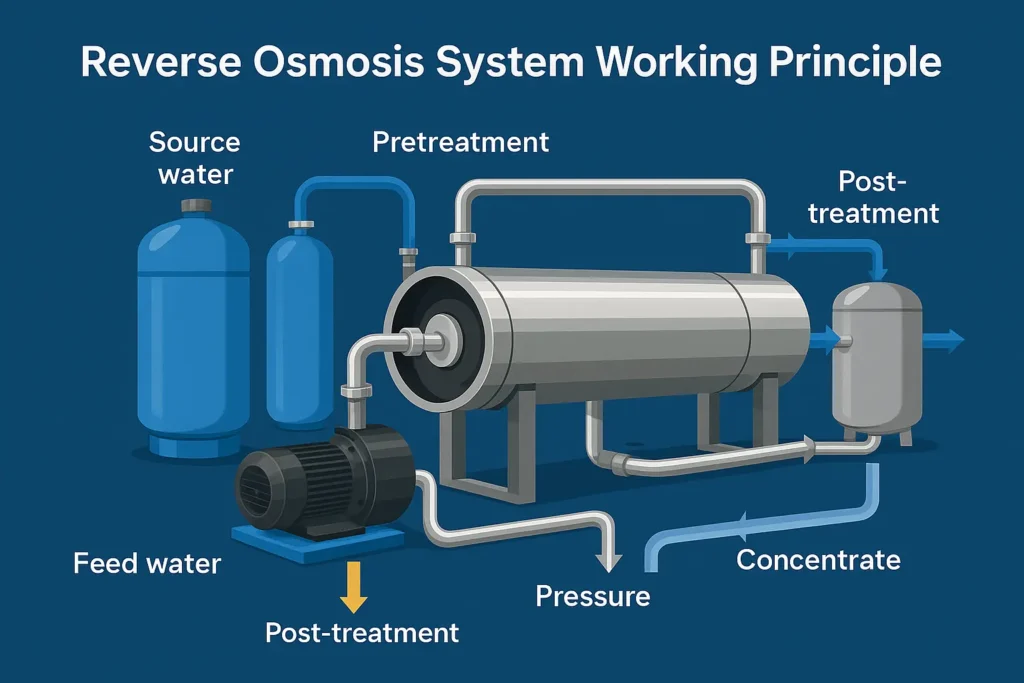 Reverse Osmosis System Working Principle & Maintenance: A Complete Engineer’s Guide 1 reverse osmosis system working principle2