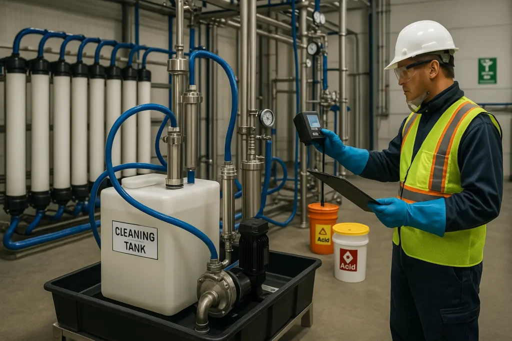 UF chemical cleaning