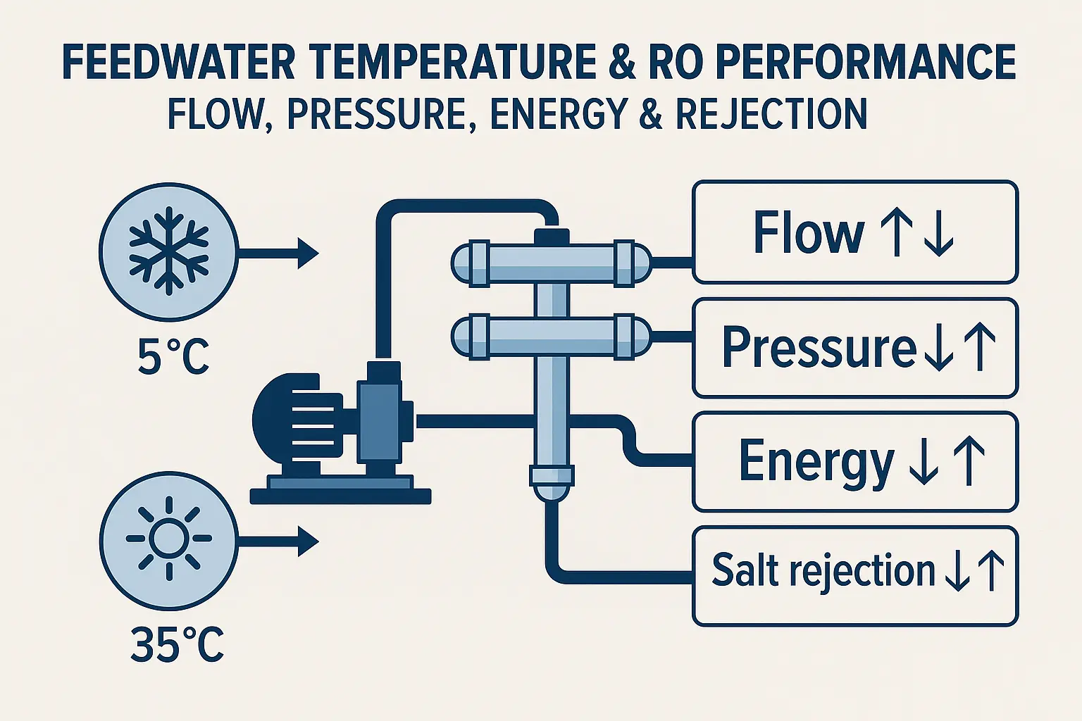 feedwater temperature ro