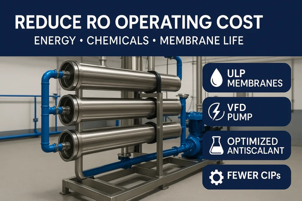 reduce RO operating cost