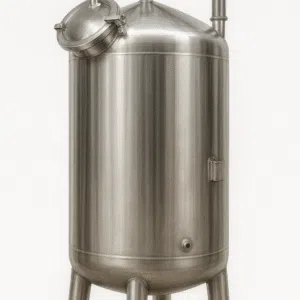 Stainless Steel Sterile Water Tank - Conical Head Aseptic Storage Series