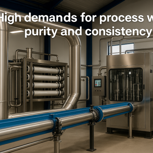 High demands for process water purity and consistency