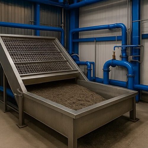 Tamizado grueso y eliminación de arena